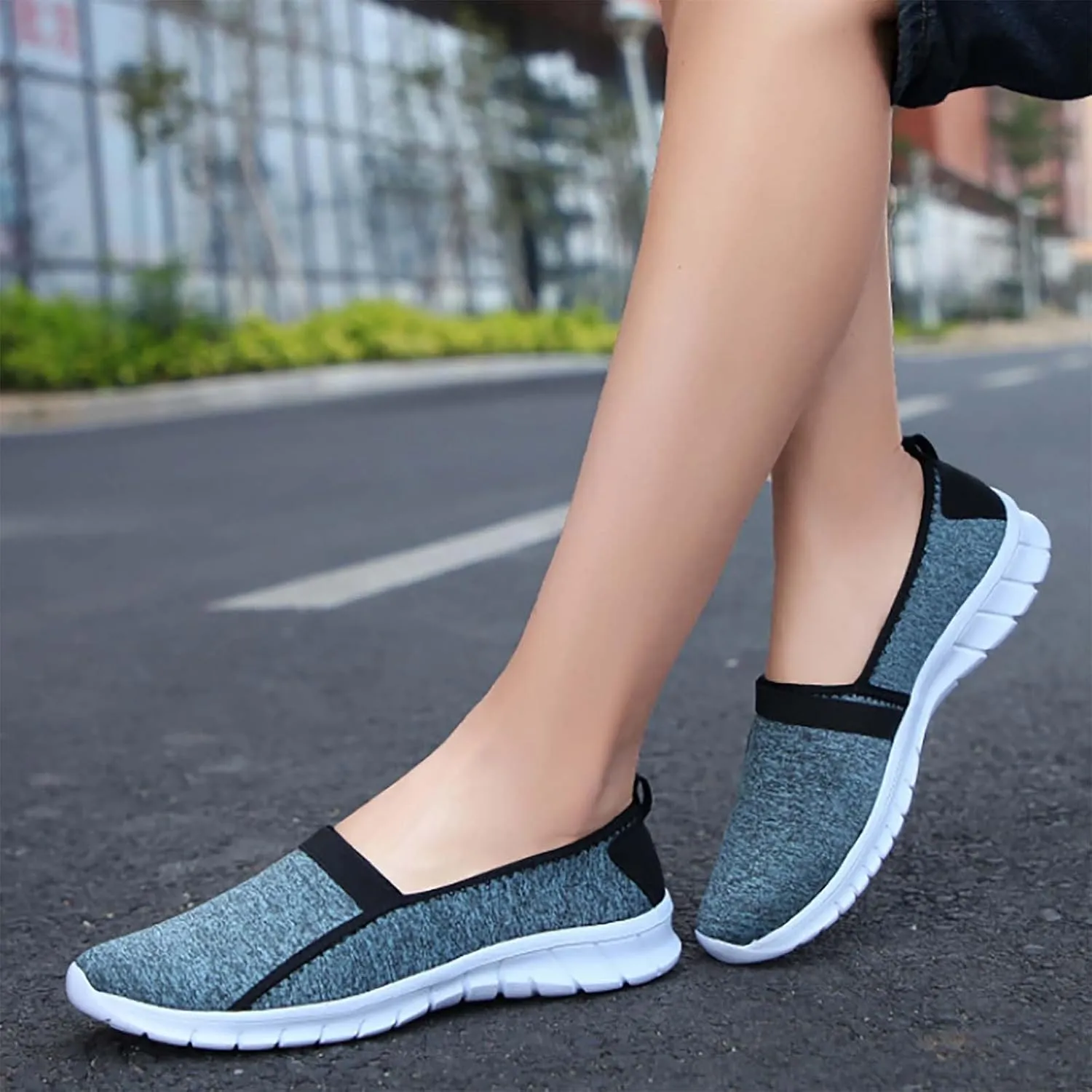Women's Soft Orthopedic Shoes Breathable Woven Go Walking Slip On Foam Shoes Arch Support Mens Comfortable Slip on Shoes