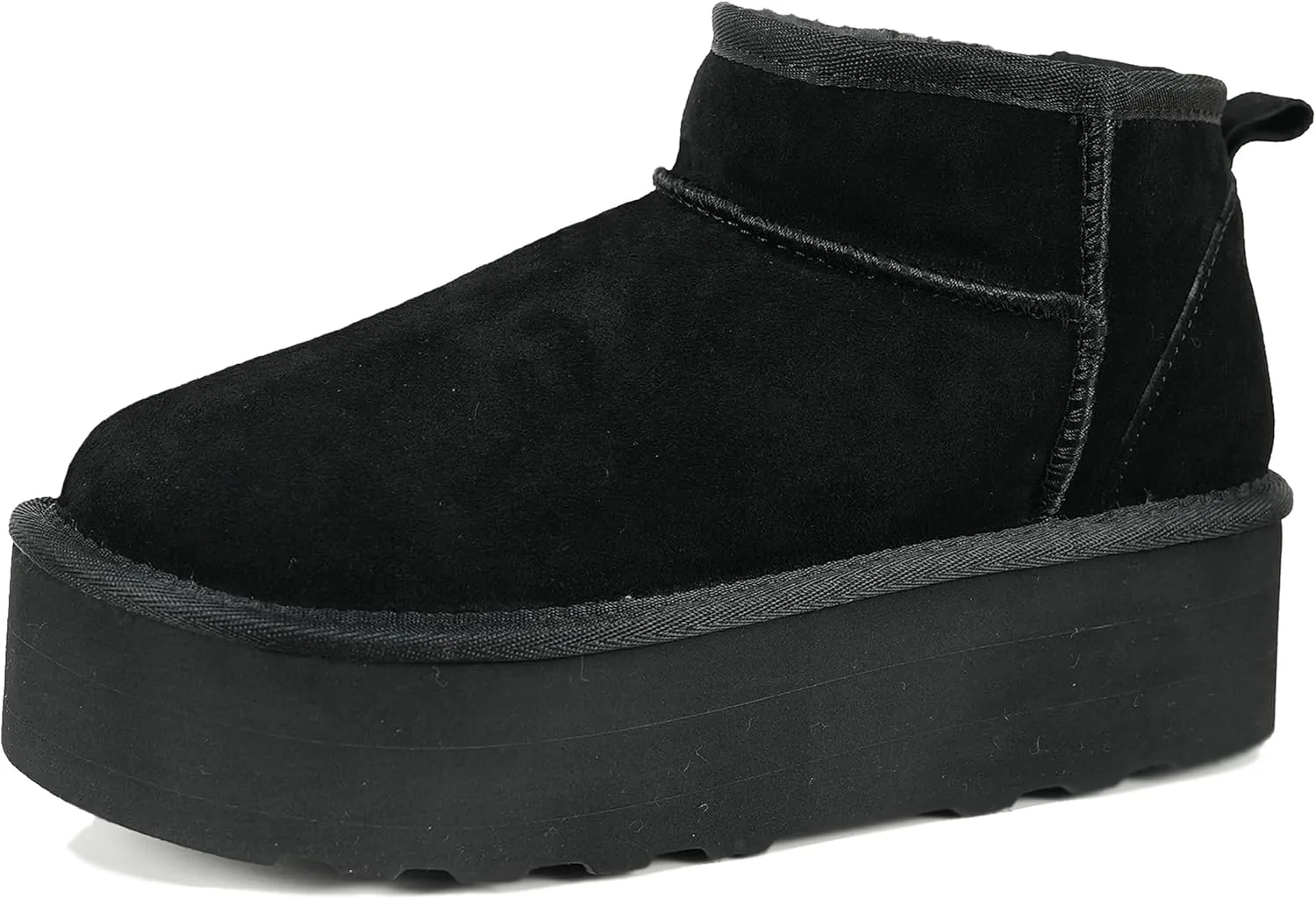 Women's Ultra Mini Platform Fashion Boot Classic Short Ankle Boot Cloud Warm Fur Lined Snow Boots Anti-Slip Winter Boots for Outdoor,Size: 5.5-11 US