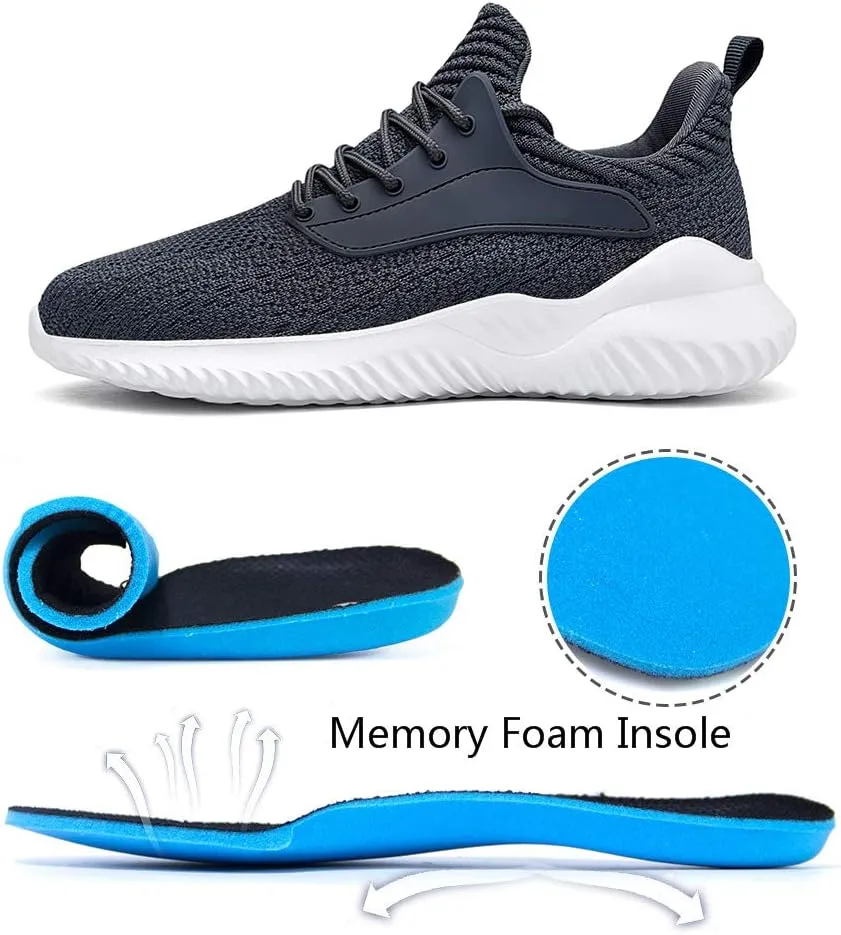 Womens Walking Shoes - Slip On Tennis Running Shoes Memory Foam Lightweight Work Sneakers for Indoor Outdoor Gym