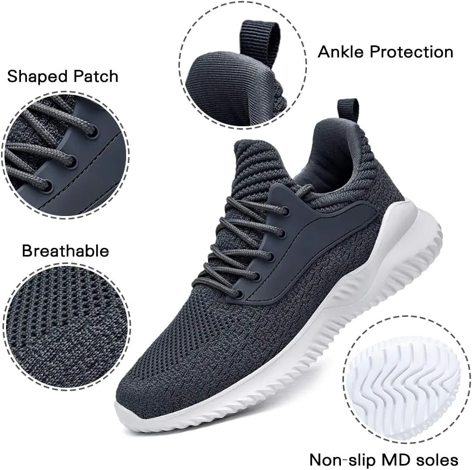 Womens Walking Shoes - Slip On Tennis Running Shoes Memory Foam Lightweight Work Sneakers for Indoor Outdoor Gym