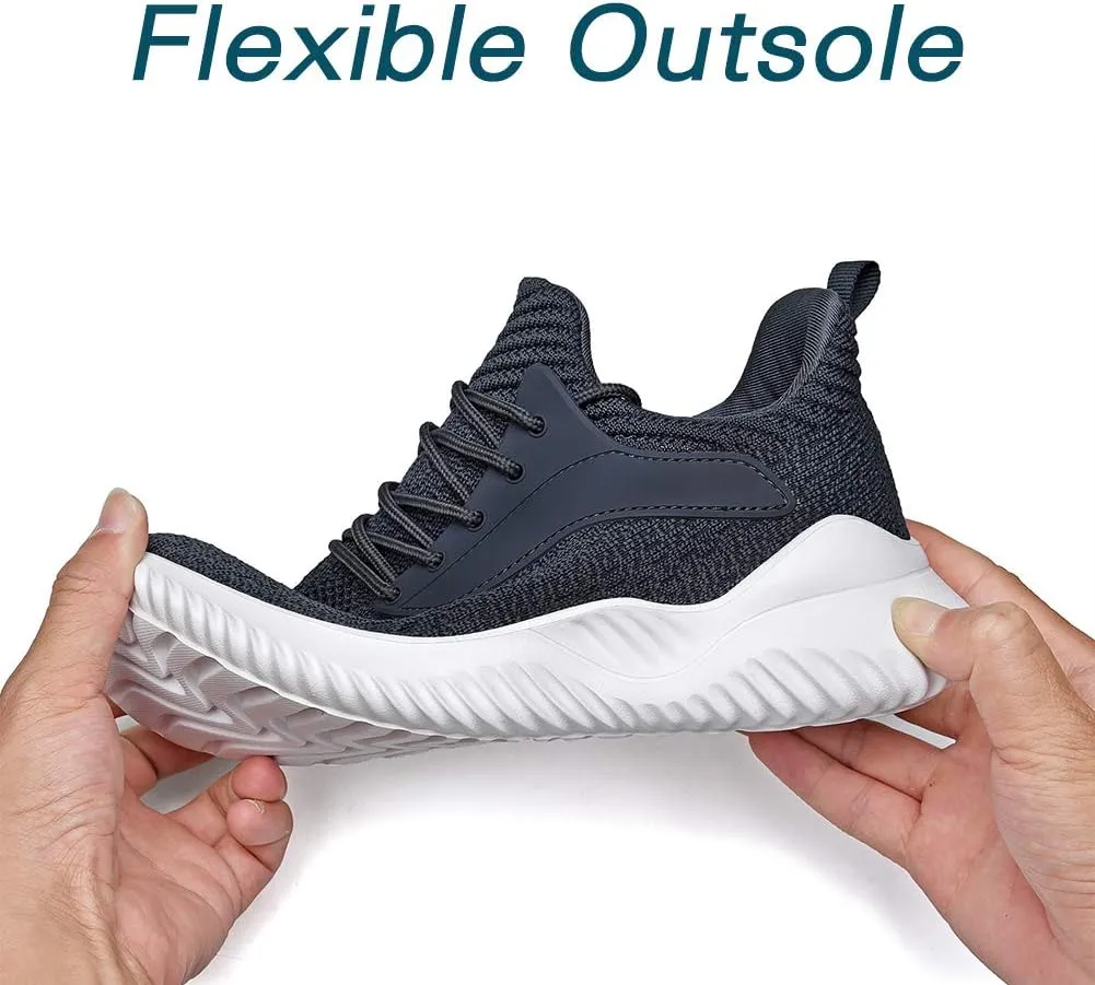 Womens Walking Shoes - Slip On Tennis Running Shoes Memory Foam Lightweight Work Sneakers for Indoor Outdoor Gym