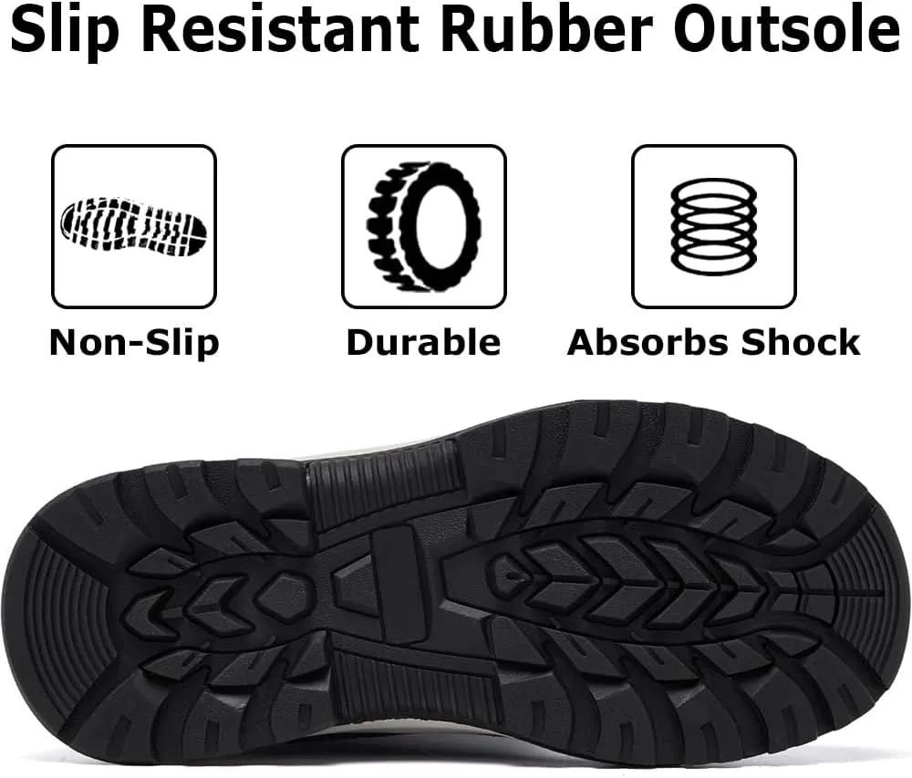 Women's Waterproof Winter Snow Boots Warm Comfortable with Side Zipper - 2025 Fashion Lightweight Hiking boots for Cold Weather Insulated Mid Calf Military Booties
