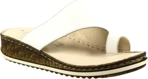 Womens/Ladies Shore Leather Sandals (9) (White)