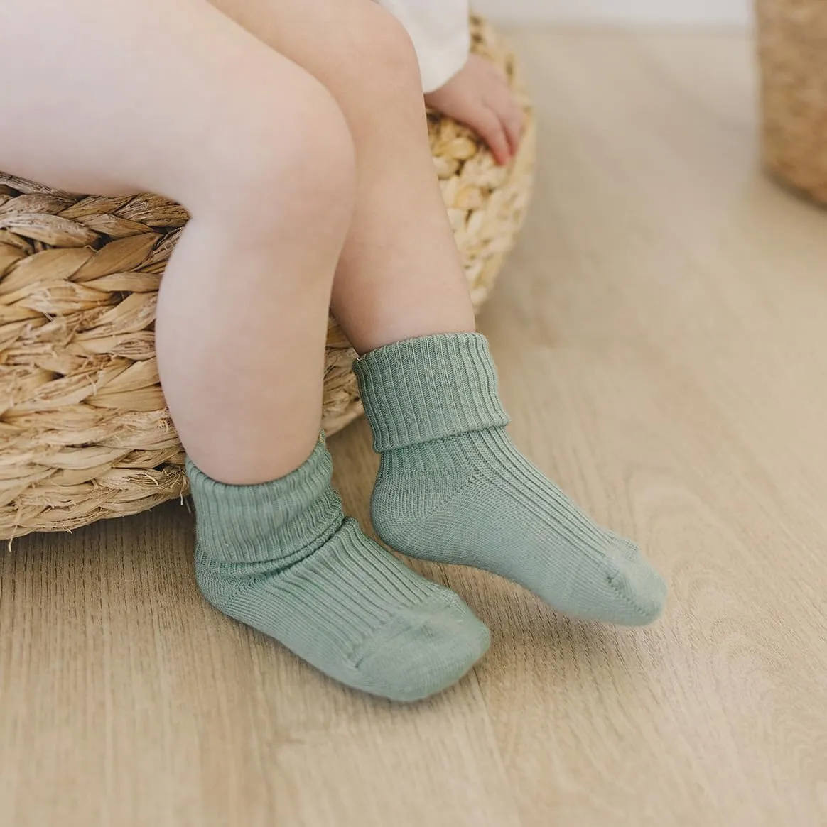Woolino Wool Baby Socks, Washable Merino Wool Infant Toddler Kids Socks, Newborn to 8 Years (Pack of 3)