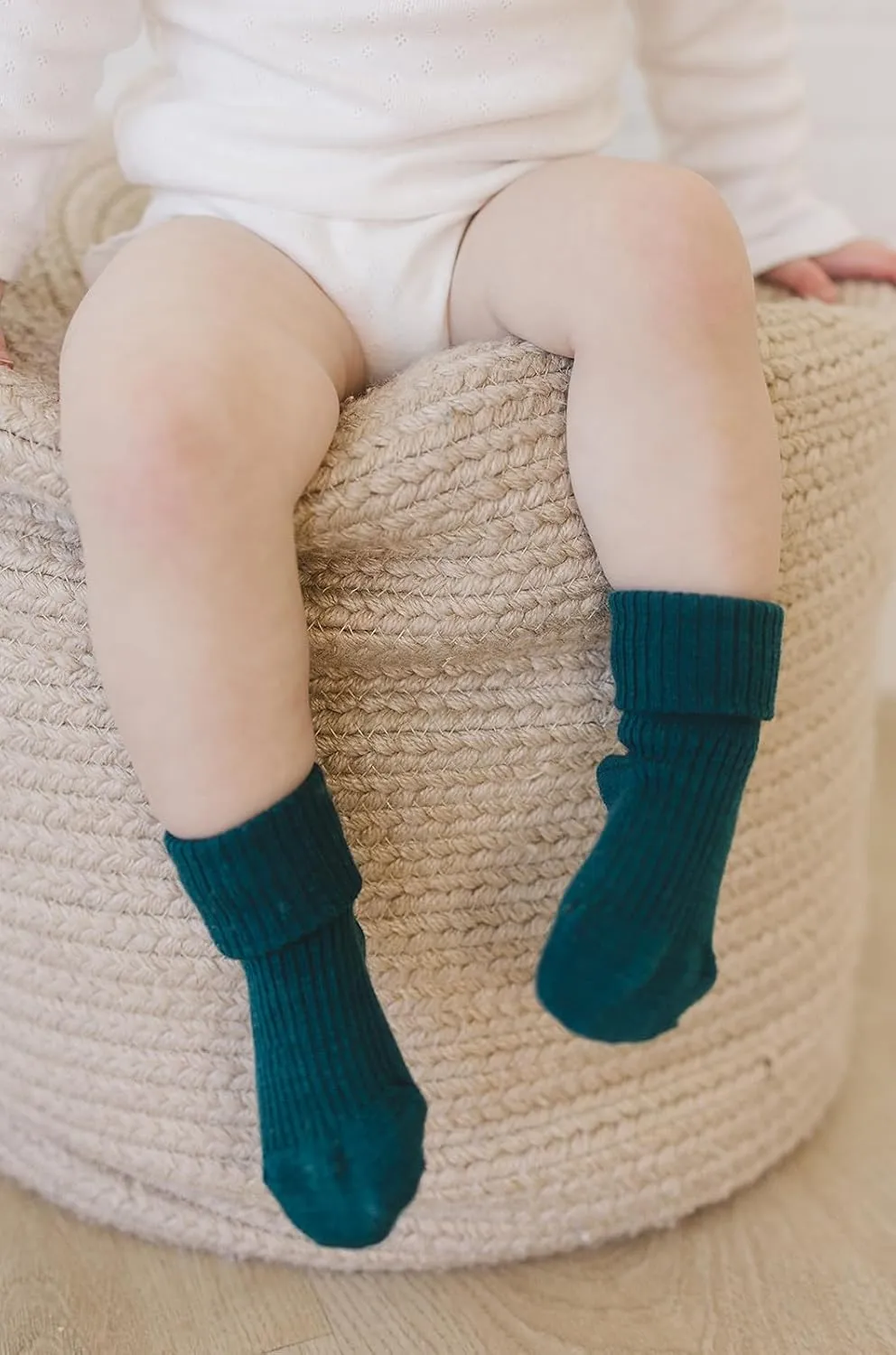 Woolino Wool Baby Socks, Washable Merino Wool Infant Toddler Kids Socks, Newborn to 8 Years (Pack of 3)