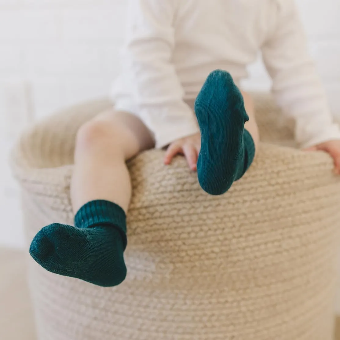 Woolino Wool Baby Socks, Washable Merino Wool Infant Toddler Kids Socks, Newborn to 8 Years (Pack of 3)