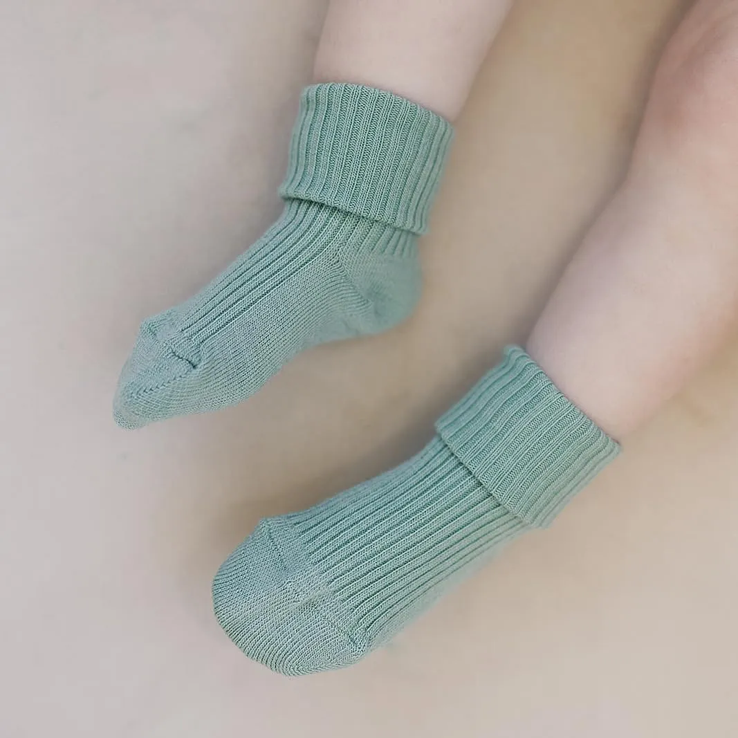 Woolino Wool Baby Socks, Washable Merino Wool Infant Toddler Kids Socks, Newborn to 8 Years (Pack of 3)