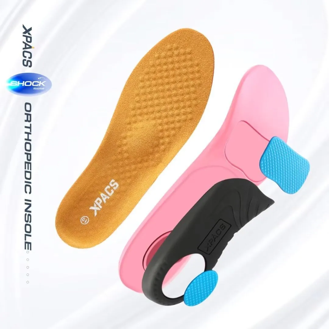 XPACS Men's Orthopedic Comfy Slippers, Stylish Arch Support Casual Shoes for Plantar Fasciitis Recovery, Non Slip Canvas Shoes for Heel and Foot Pain Relief