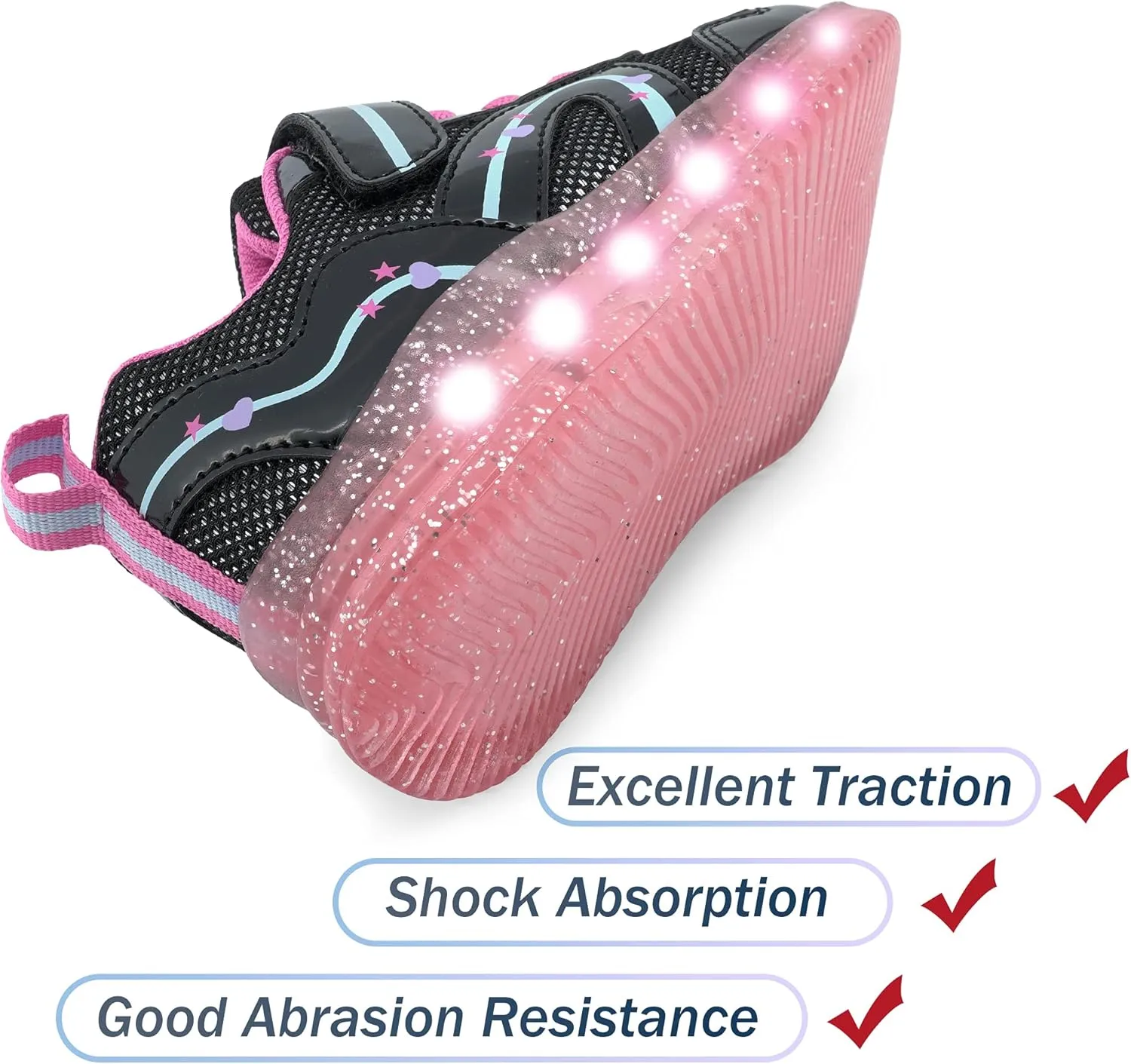 YESKIS Toddler Boys Girls Light Up Shoes LED Flashing Lightweight Mesh Breathable Adorable Running Sneakers for Toddler and Little Kid