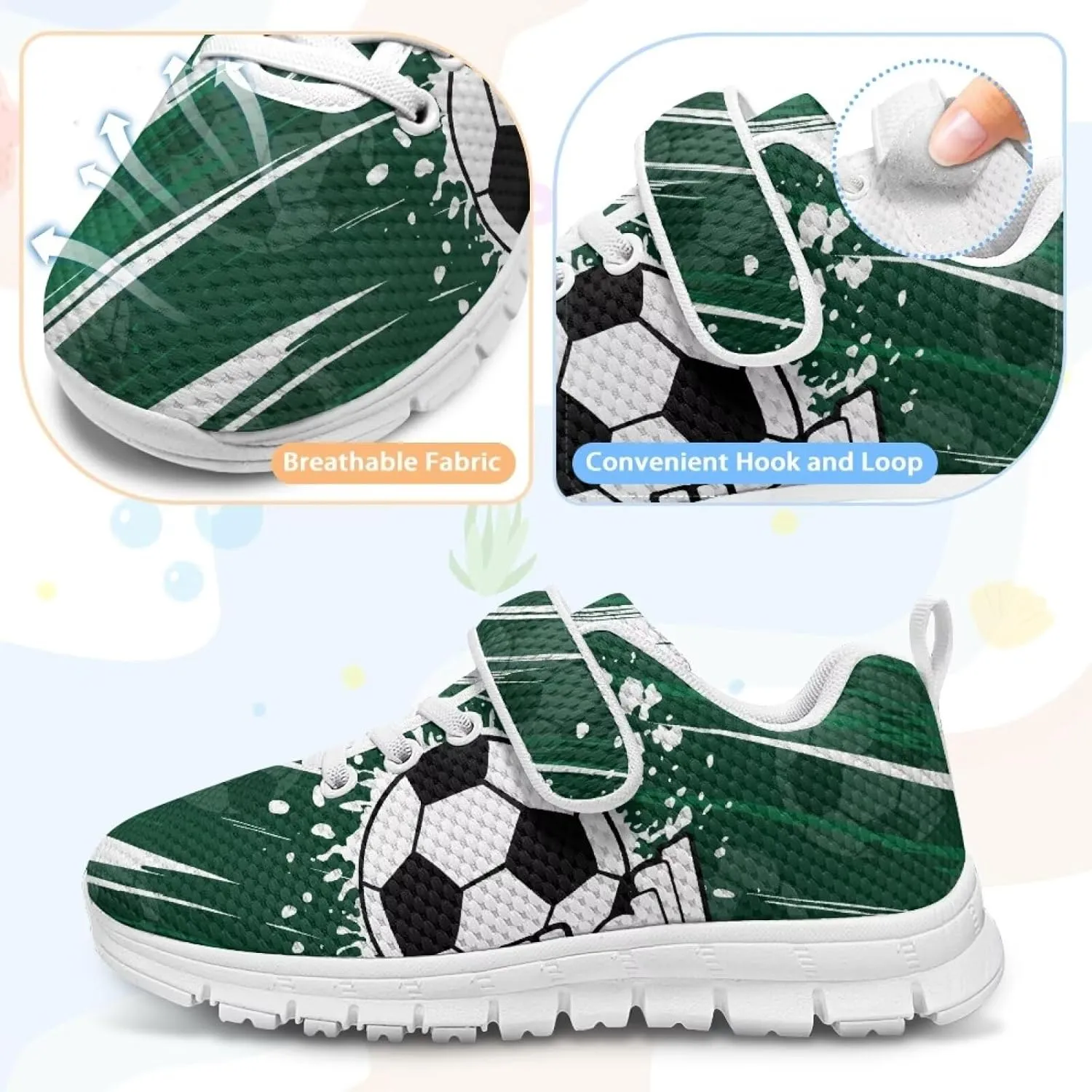YEXIATODO Boys' Girls' Shoes Lightweight Slip On Casual Running Shoes Breathable Athletic Shoes Sneakers 11-2.5 Kids