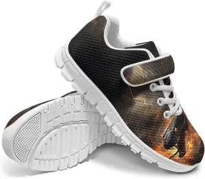 YEXIATODO Boys' Girls' Shoes Lightweight Slip On Casual Running Shoes Breathable Athletic Shoes Sneakers Size 13-2.5 Kids