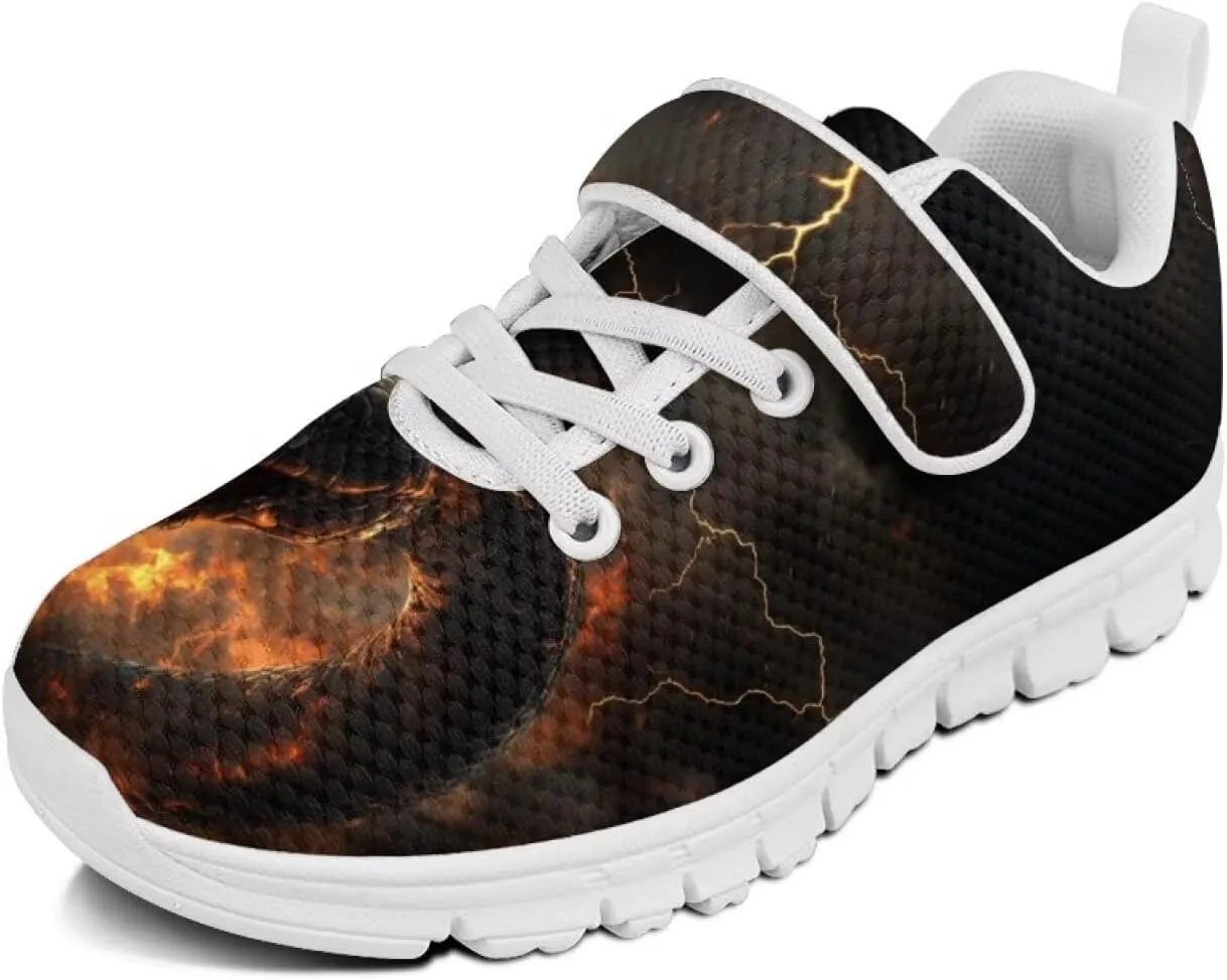 YEXIATODO Boys' Girls' Shoes Lightweight Slip On Casual Running Shoes Breathable Athletic Shoes Sneakers Size 13-2.5 Kids