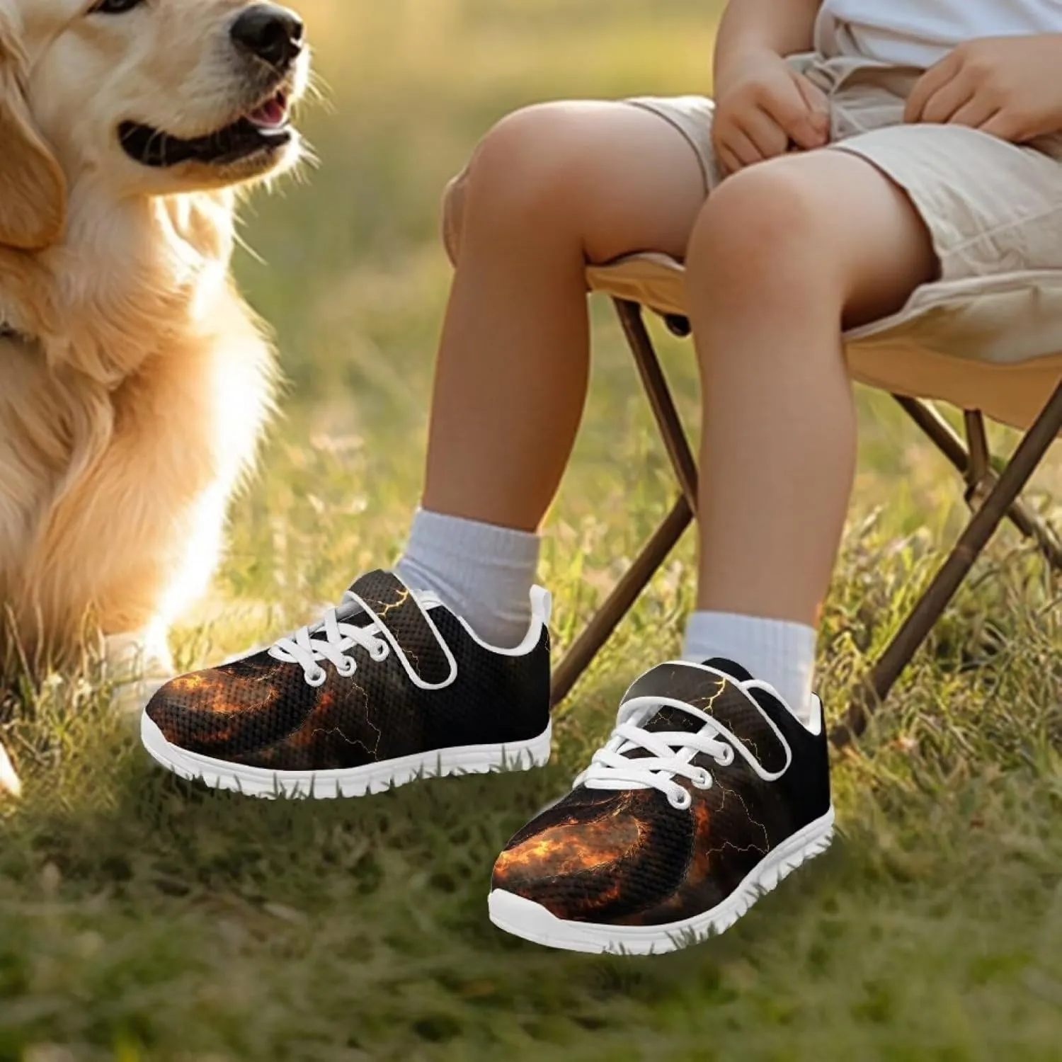 YEXIATODO Boys' Girls' Shoes Lightweight Slip On Casual Running Shoes Breathable Athletic Shoes Sneakers Size 13-2.5 Kids