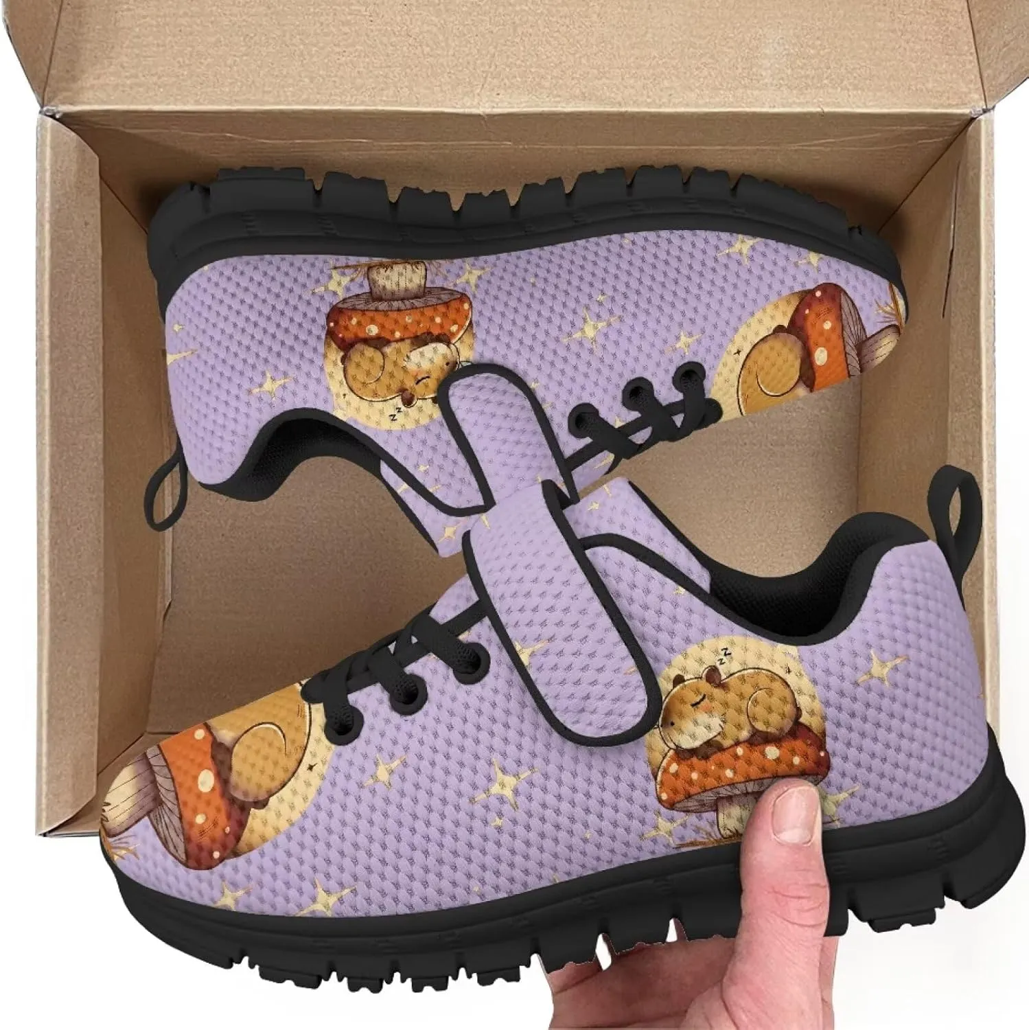YEXIATODO Boys Girls Sneakers Kids No Tie Shoelaces Shoes Comfort Anti-Slip Walking Shoes for Indoor Outdoor Size 1-13