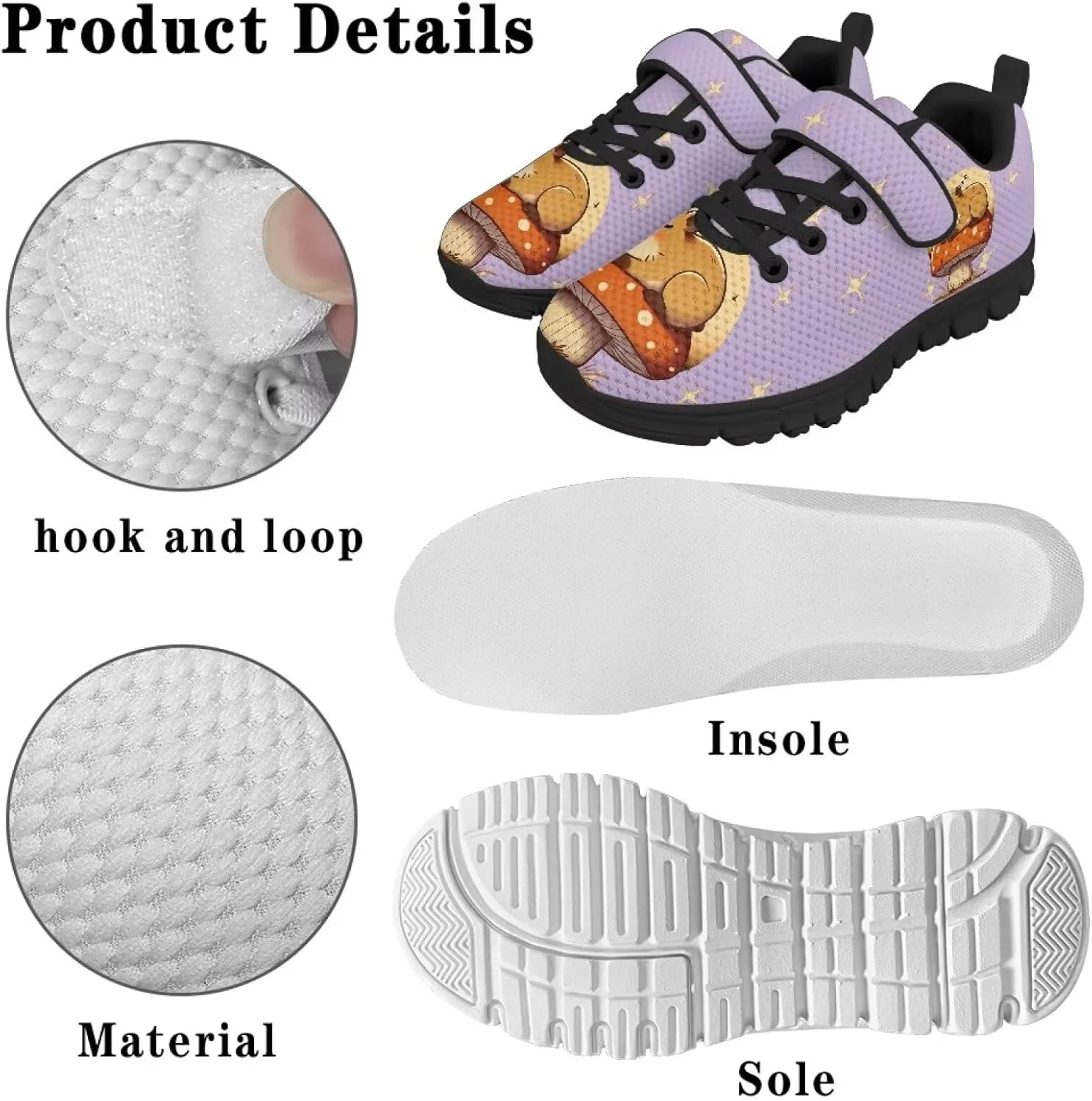 YEXIATODO Boys Girls Sneakers Kids No Tie Shoelaces Shoes Comfort Anti-Slip Walking Shoes for Indoor Outdoor Size 1-13
