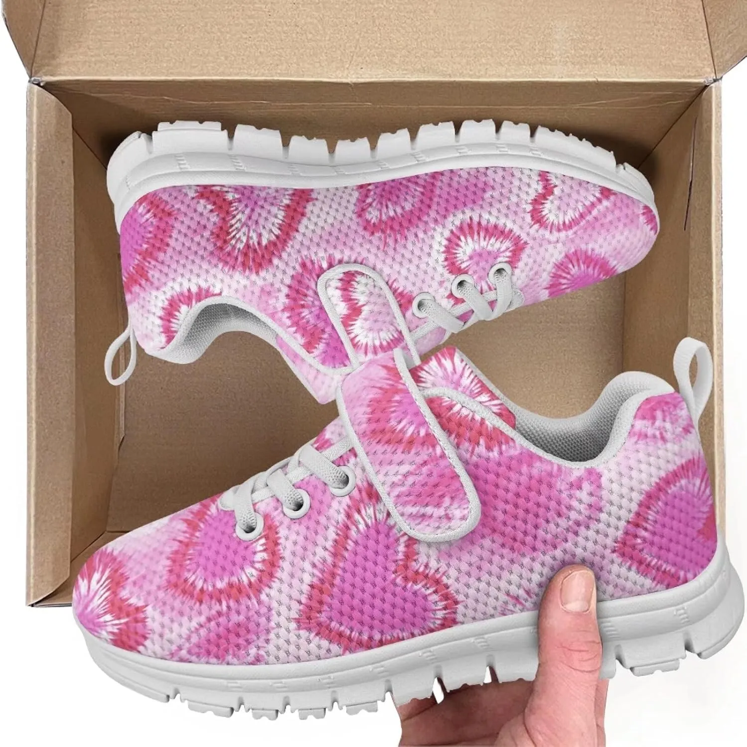 YEXIATODO Girls Boys Shoes Kids Slip on Tennis Sneakers Walking Running Athletic Gym Shoes Suitable for Daily Barefoot
