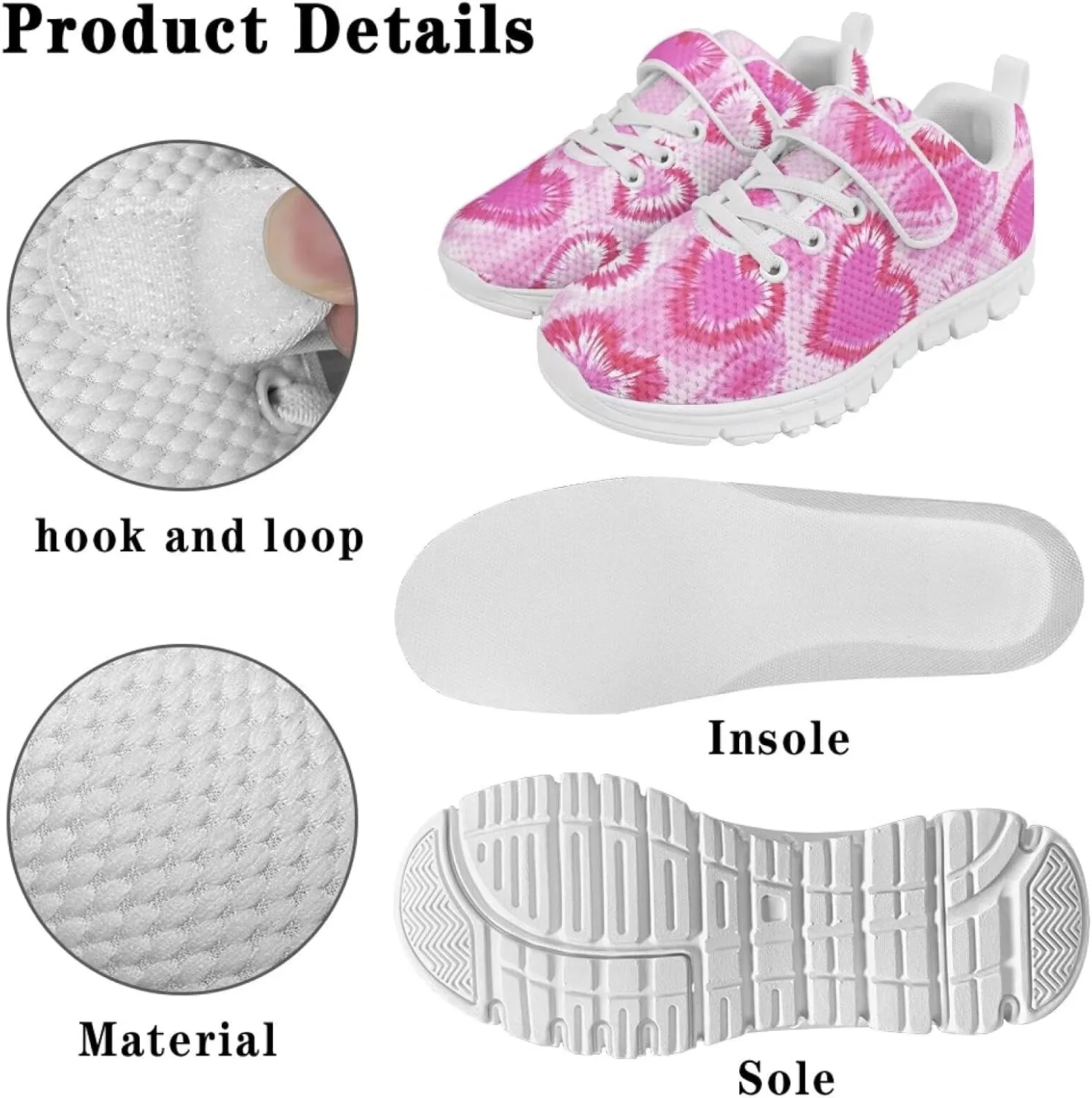 YEXIATODO Girls Boys Shoes Kids Slip on Tennis Sneakers Walking Running Athletic Gym Shoes Suitable for Daily Barefoot