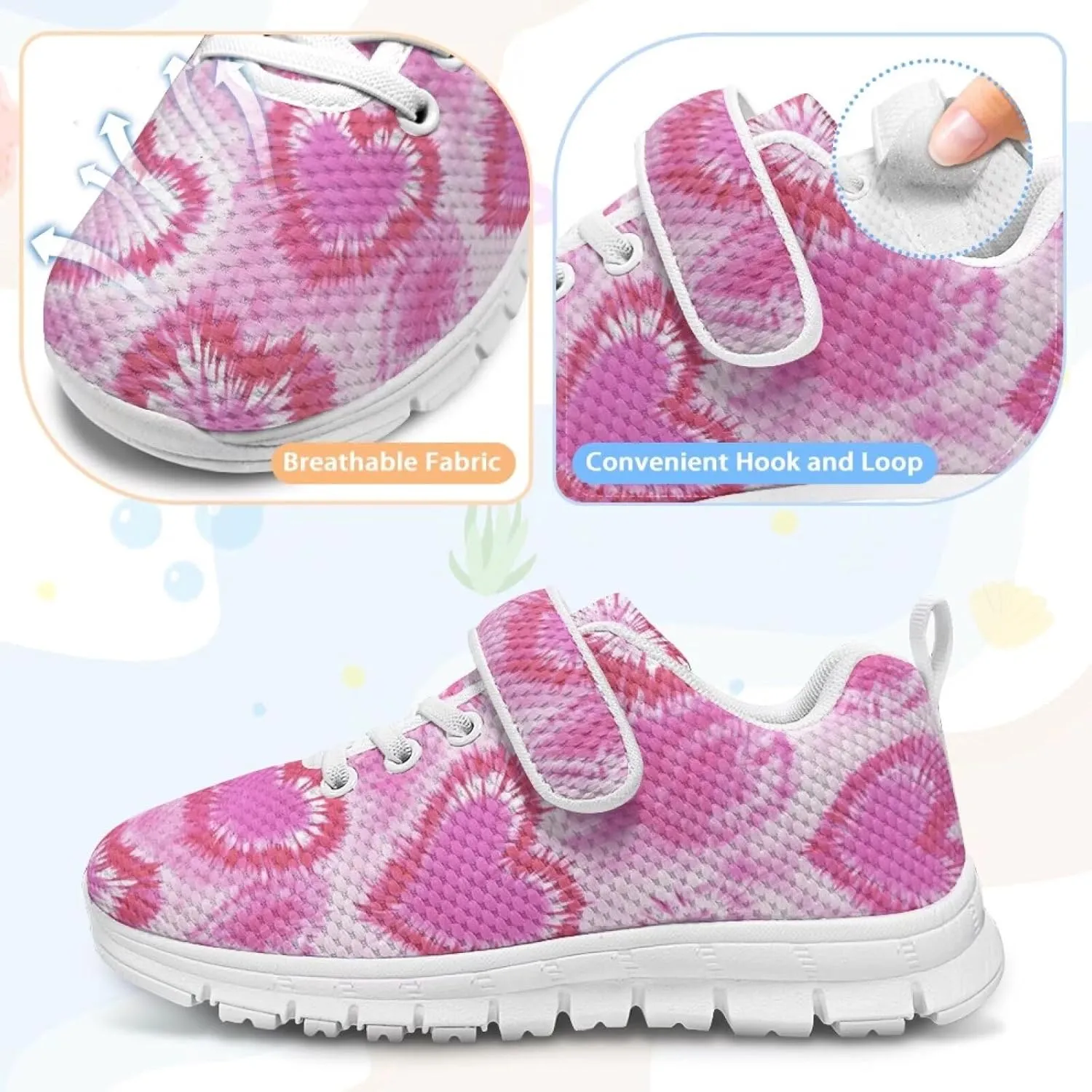 YEXIATODO Girls Boys Shoes Kids Slip on Tennis Sneakers Walking Running Athletic Gym Shoes Suitable for Daily Barefoot
