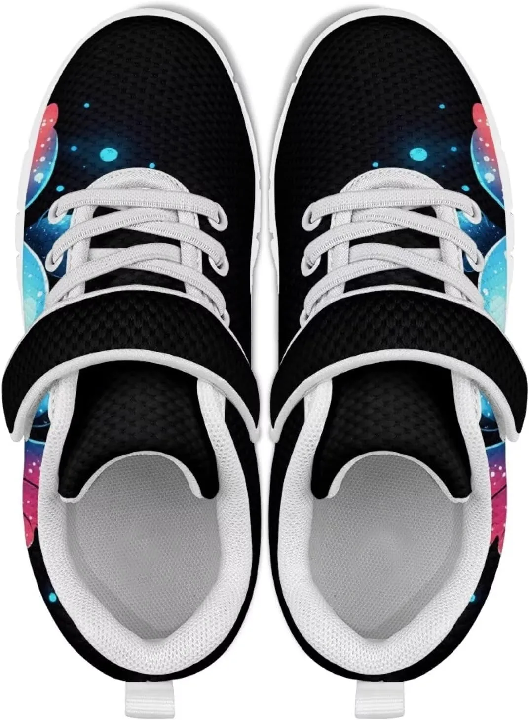 YEXIATODO Kids Slip On Sneakers Cool Print Youth Boys Girls Tennis Shoes Toddler Walking Shoes US Size 1-13