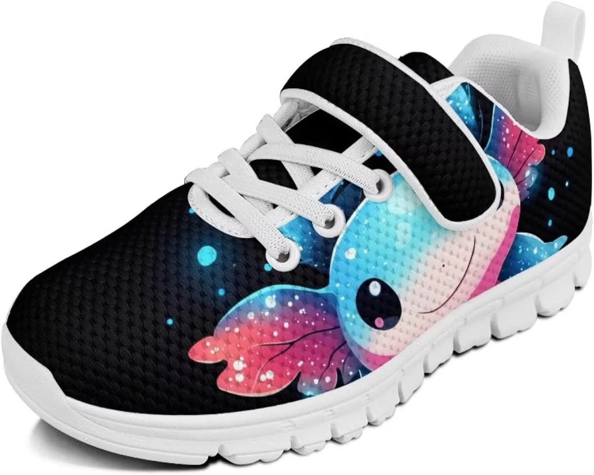 YEXIATODO Kids Slip On Sneakers Cool Print Youth Boys Girls Tennis Shoes Toddler Walking Shoes US Size 1-13