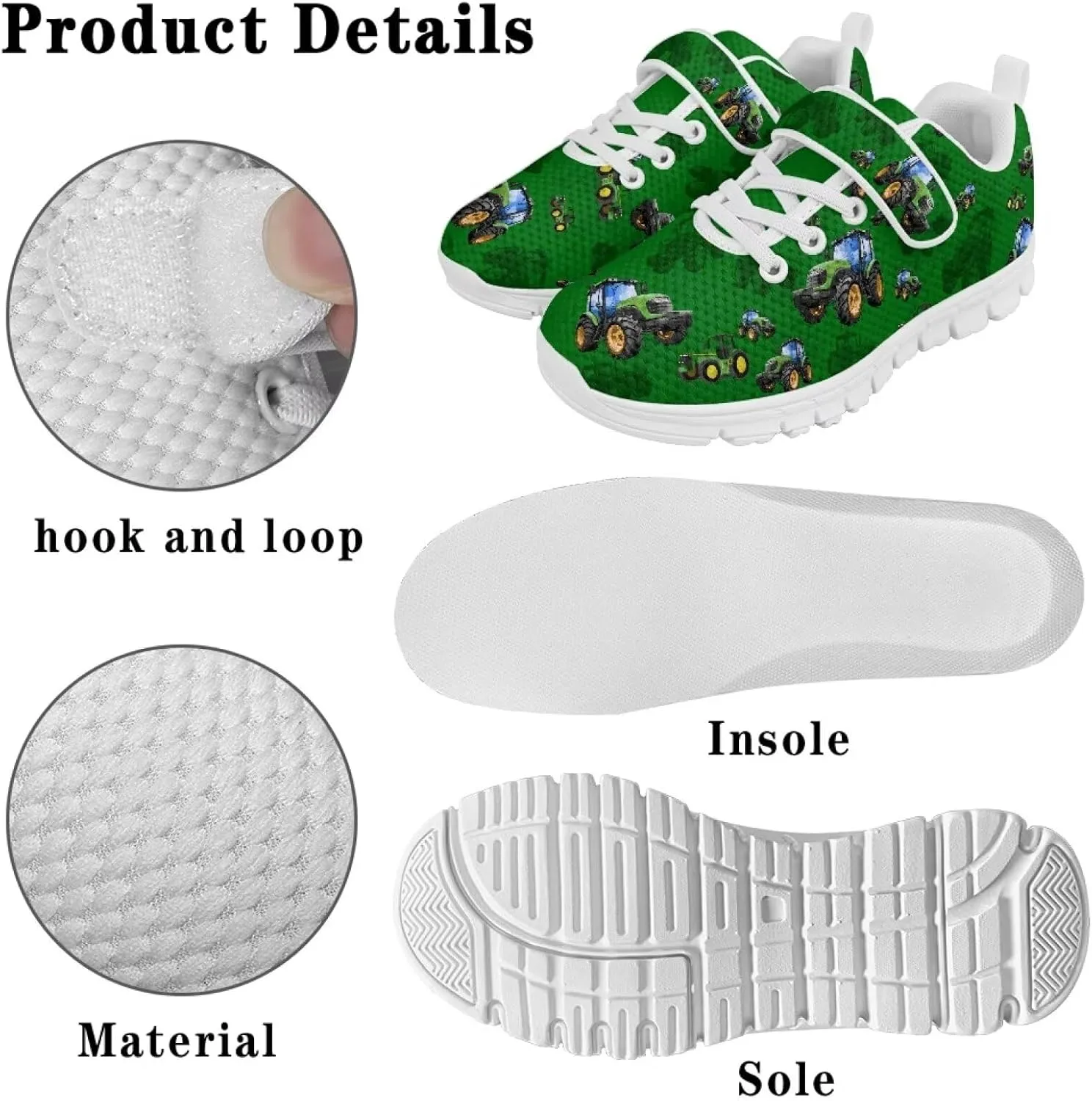 YEXIATODO Kids Slip On Sneakers Cool Print Youth Boys Girls Tennis Shoes Toddler Walking Shoes US Size 1-13