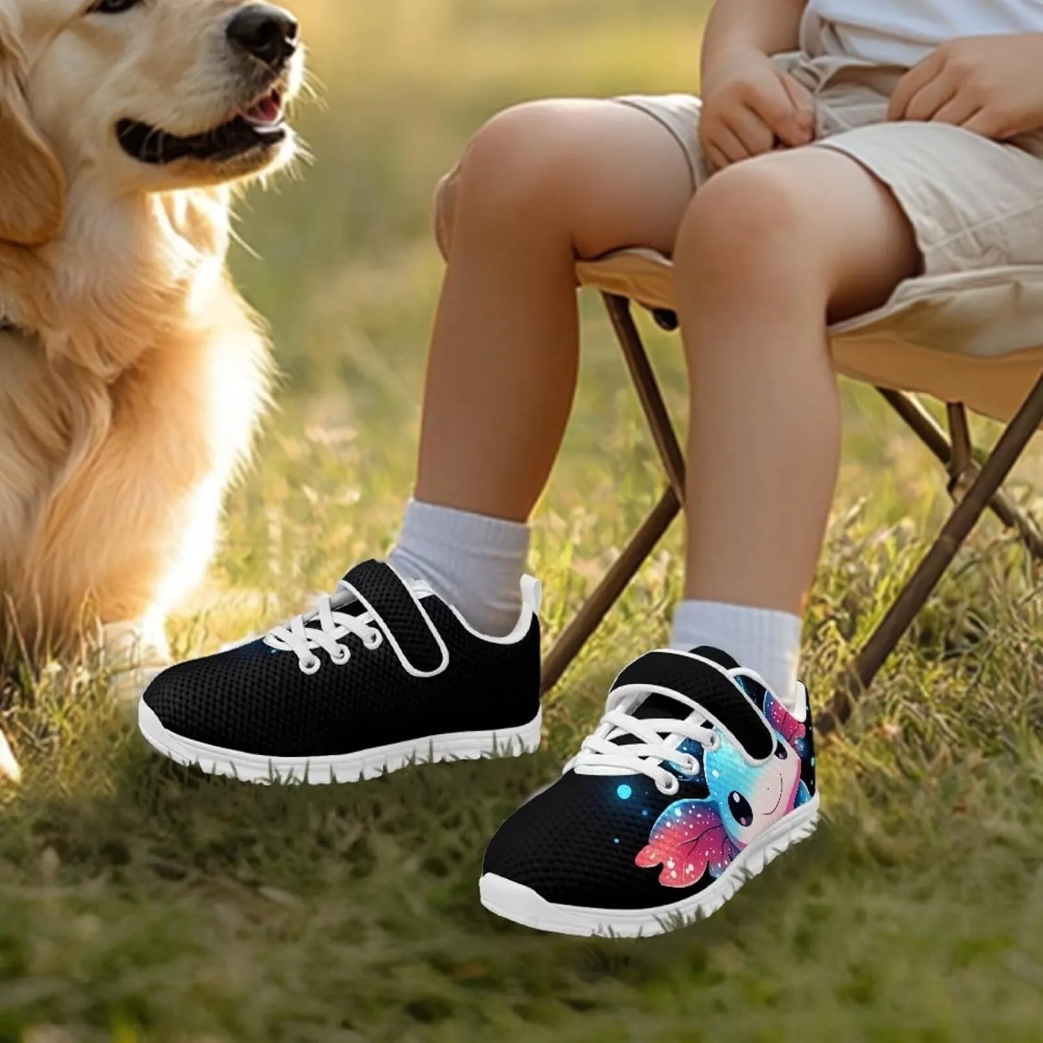 YEXIATODO Kids Slip On Sneakers Cool Print Youth Boys Girls Tennis Shoes Toddler Walking Shoes US Size 1-13