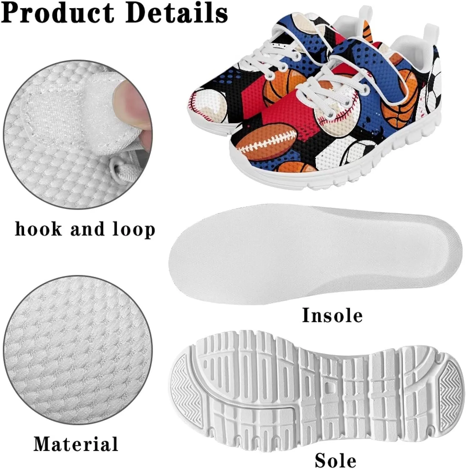 YEXIATODO Kids Tennis Athletic Running Walking Lightweight Slip on Sneakers Boys Girls Shoes for Little/Big Kid US 11-2.5