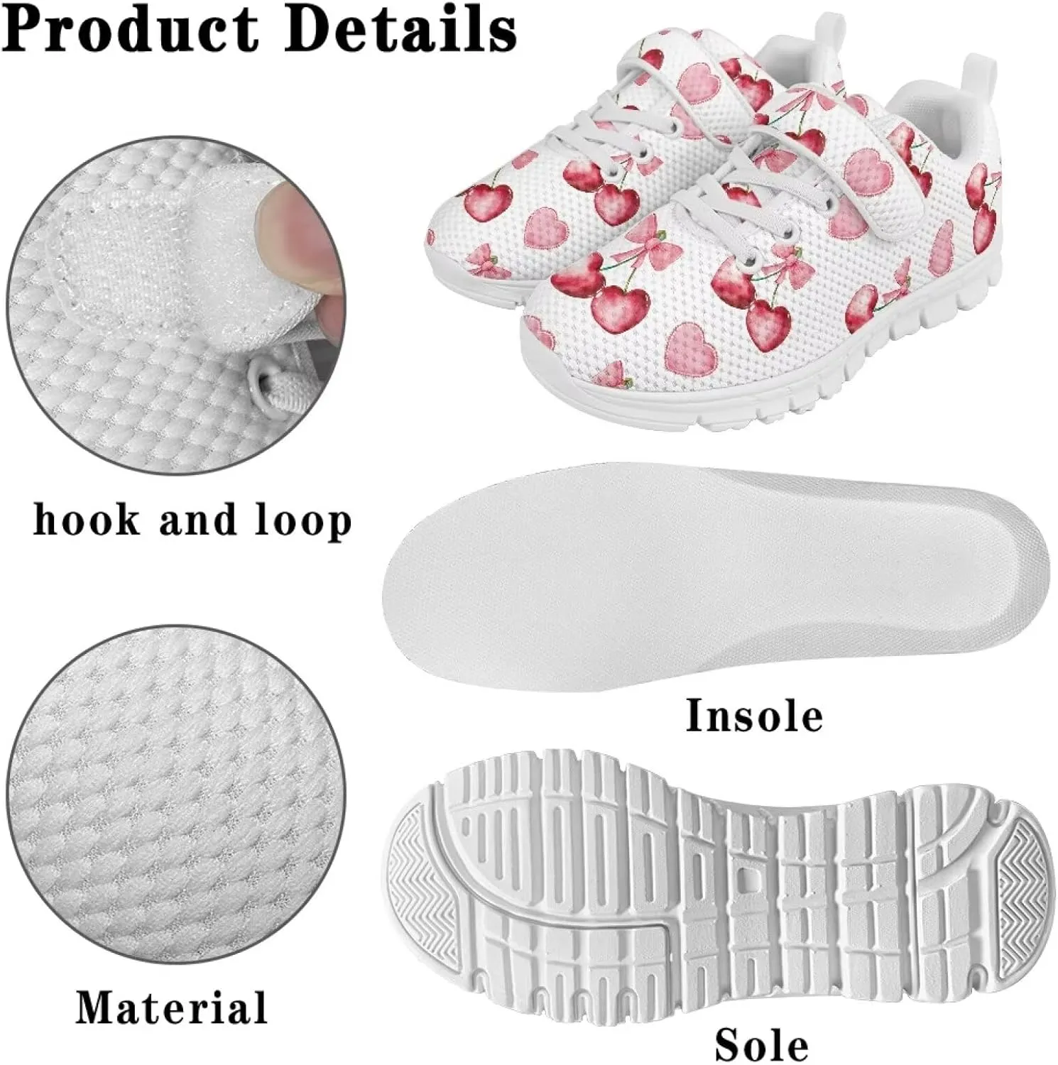 YEXIATODO Sneakers for Girls Boys Toddlers Slip on Shoes Hands Free Shook and Loop chool Shoes Athletic Shoes US 1-13