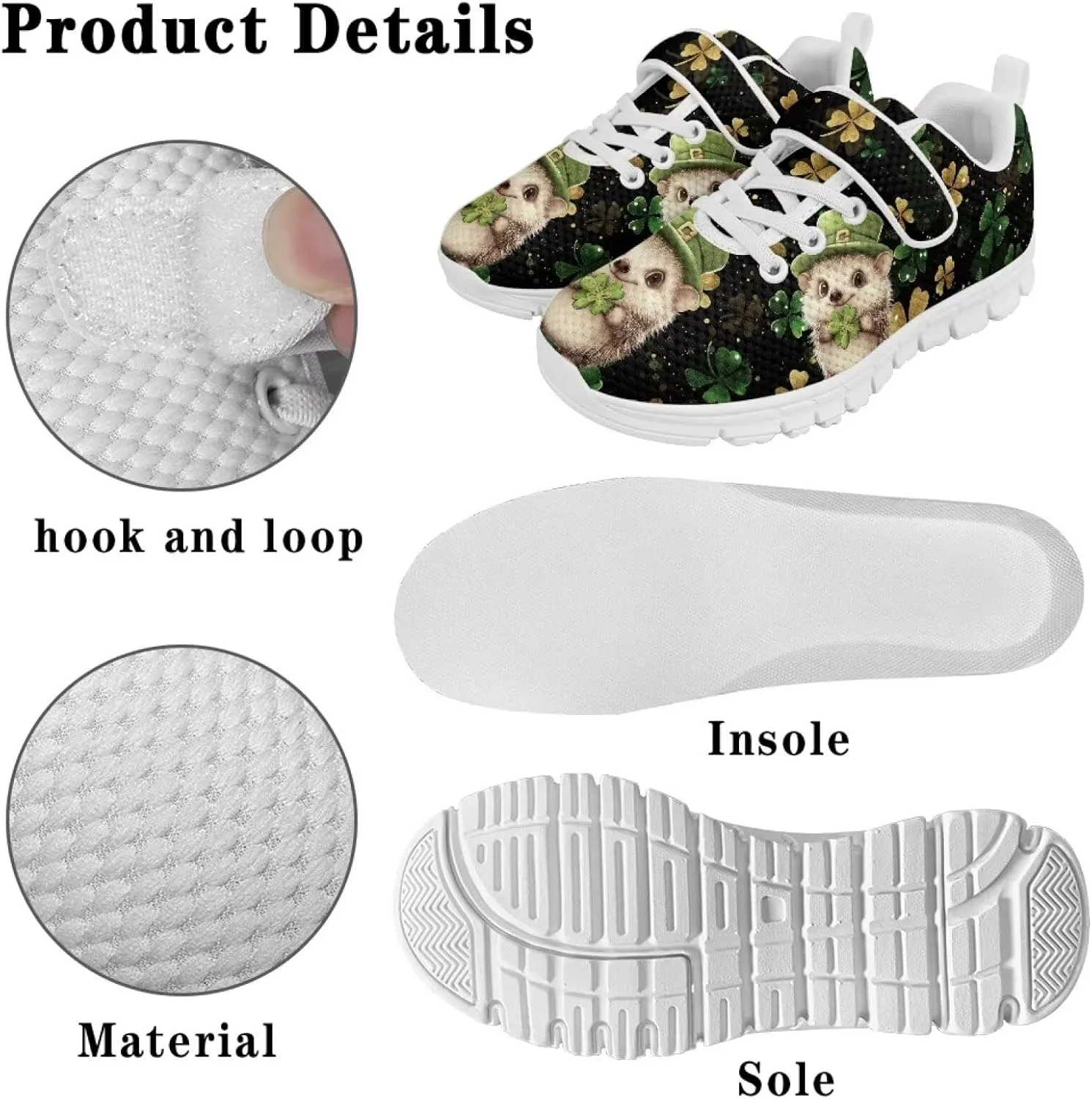 YEXIATODO Sneakers for Girls Boys Toddlers Slip on Shoes Hands Free Shook and Loop chool Shoes Athletic Shoes US 1-13
