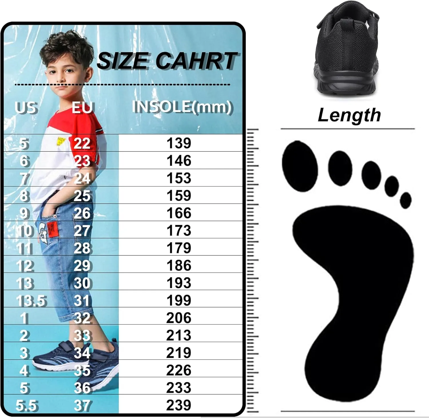 YHOON Boys Girls Sneakers Kids Sports Running Walking Shoes for Toddler/Little Kid/Big Kid