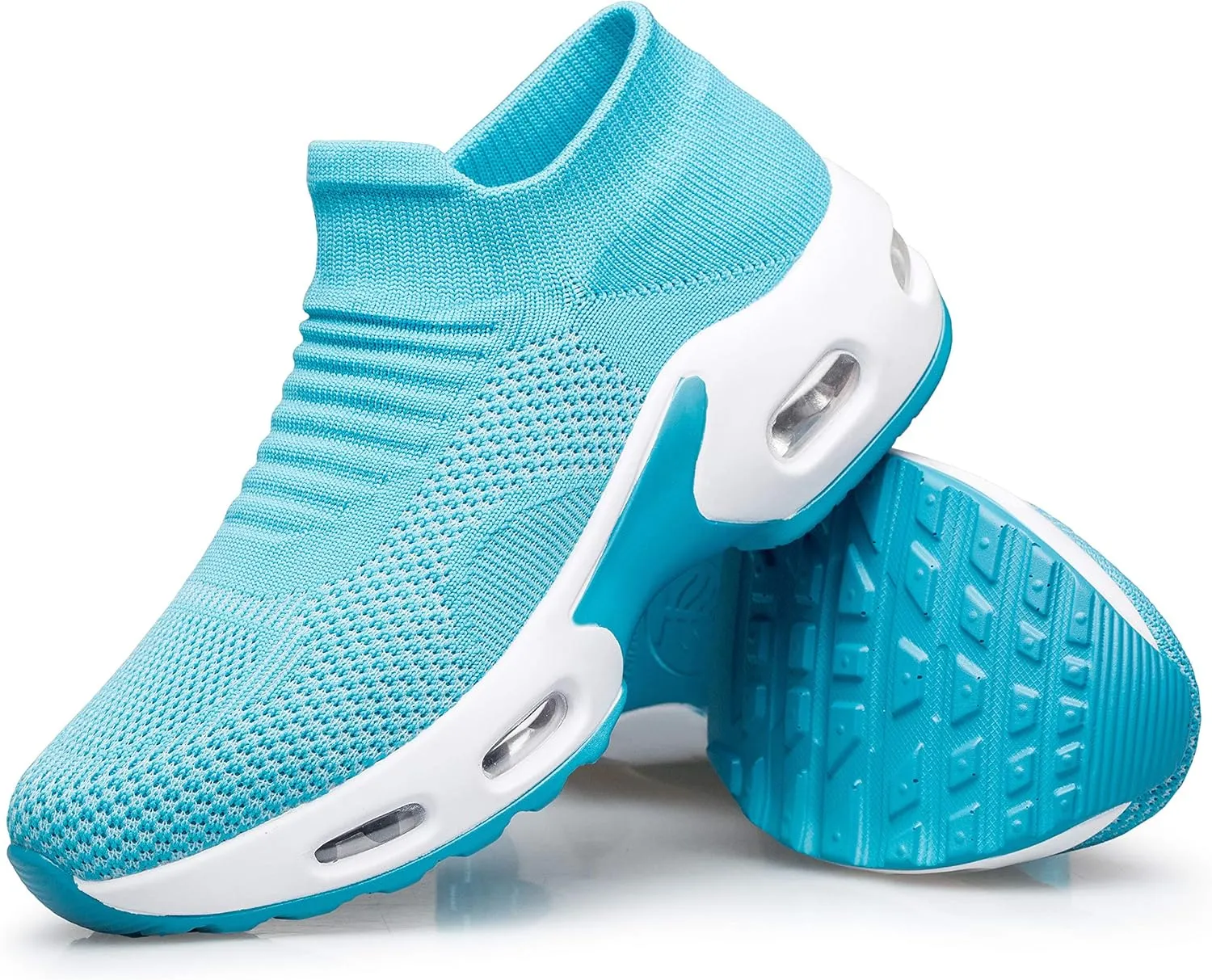 YHOON Women's Walking Shoes Slip-on - Sock Sneakers Ladies Nursing Work Air Cushion Mesh Casual Running Jogging Shoes