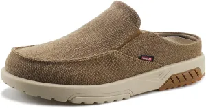 YONGJIA Men's Slip On Loafers with Arch Support Plantar Fasciitis Foot and Heel Pain Relief Orthopedic Casual Slippers Diabetic Bunions Boat Shoes