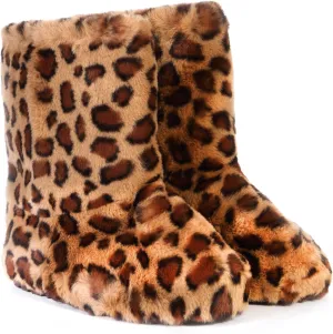 YXCFEWD Fur Boots for Women Winter Fluffy Furry Boots for Girls Flat Heel Snow Boots
