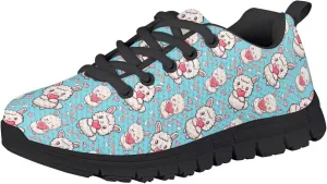 Yzaoxia Kids Running Shoes for Girls Walking Sneakers Mesh Tennis Footwear Lace Up Sneakers for School Gym Outdoor Size 11-Size 5