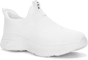 ZYEN Mens Walking Shoes Hands Free Non Slip Athletic Sneakers Lightweight Breathable Laceless Comfortable Tennis Sneakers Casual Travel Gym Work Shoe